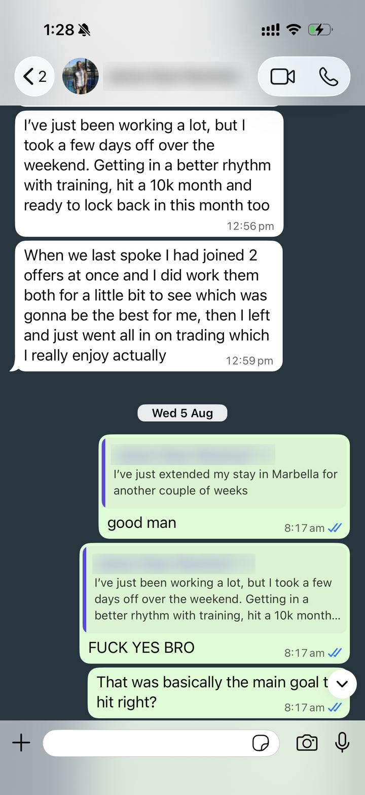 James: 10k month